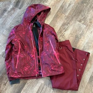 Athleta Twin Tip Ski Jacket with matching ski pants